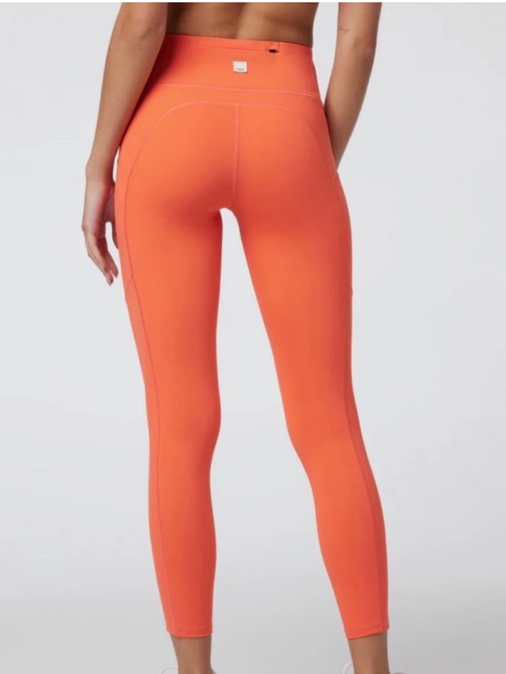 Vuori Stride Leggings High Rise 4 Way Stretch In Grapefruit Size Large - Picture 2 of 9